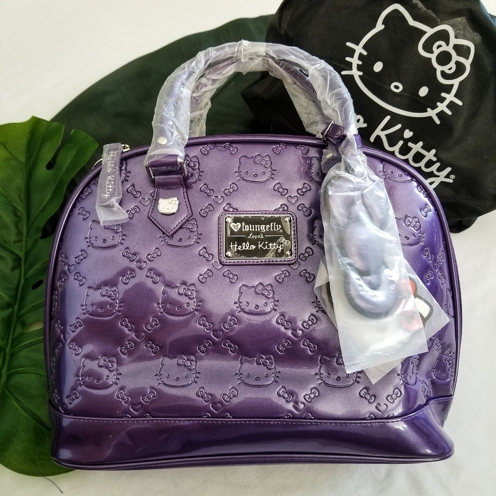 NWT • LoungeFly x Hello Kitty Patent Tote